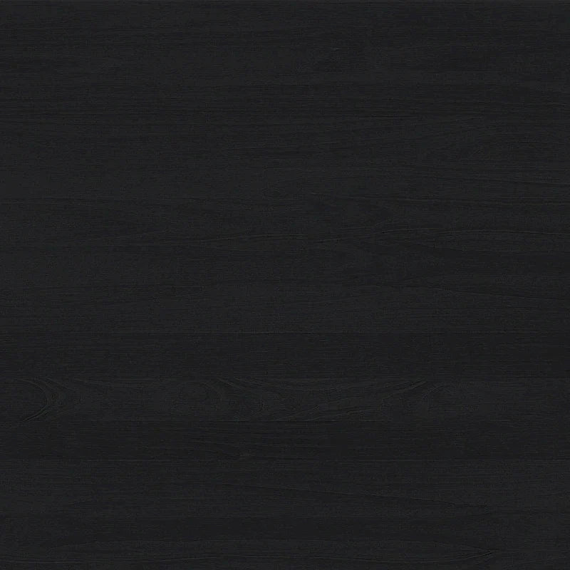 Solid Pine King Platform Bed with Slatted Headboard, Brown / Black, Transitional Style