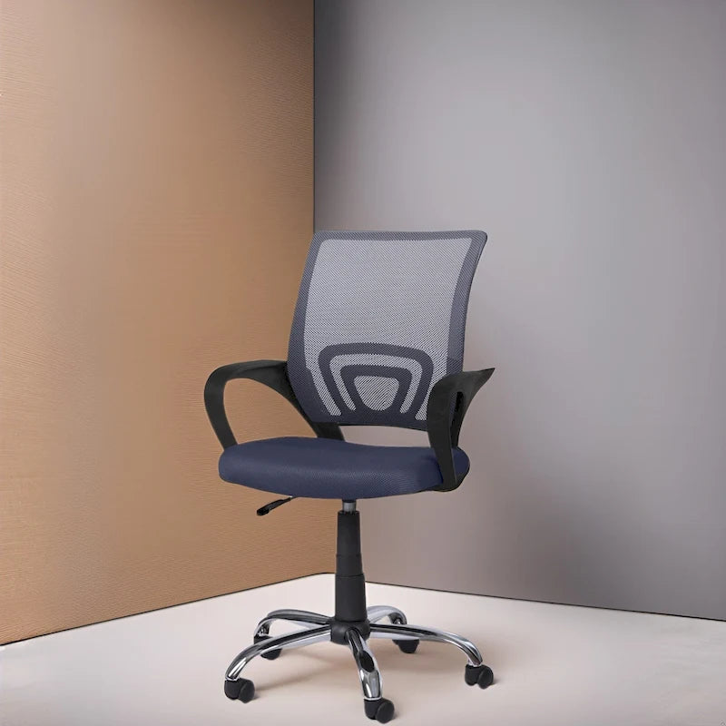 Adjustable Office Chair with Lumbar Support & 360° Swivel, Multiple Colors, Modern Style – Mesh Back / High Back Leather Options