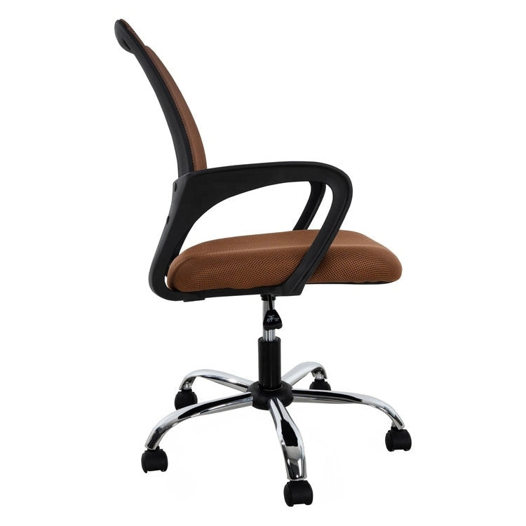 Adjustable Office Chair with Lumbar Support & 360° Swivel, Multiple Colors, Modern Style – Mesh Back / High Back Leather Options