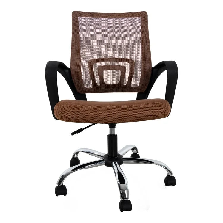 Adjustable Office Chair with Lumbar Support & 360° Swivel, Multiple Colors, Modern Style – Mesh Back / High Back Leather Options
