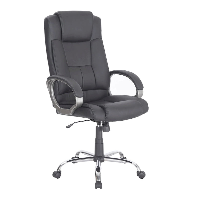 Adjustable Office Chair with Lumbar Support & 360° Swivel, Multiple Colors, Modern Style – Mesh Back / High Back Leather Options
