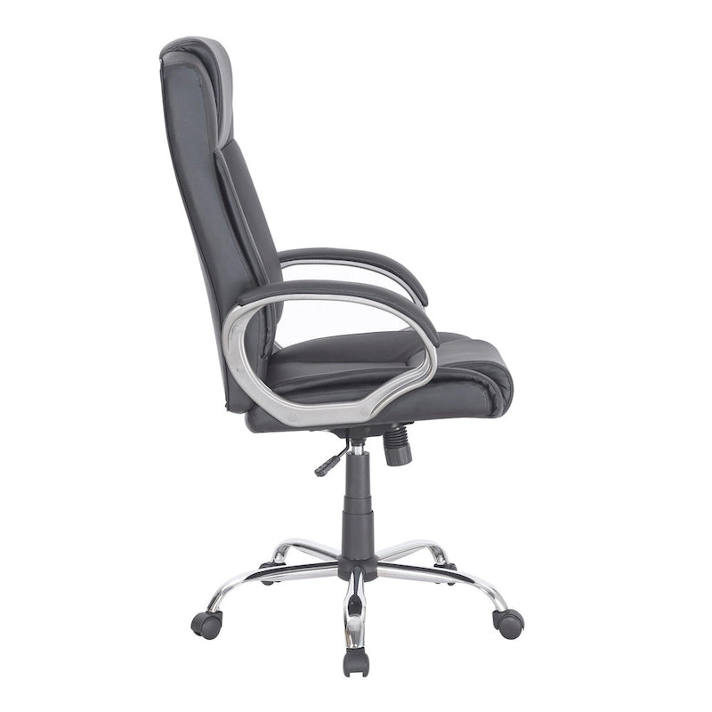 Adjustable Office Chair with Lumbar Support & 360° Swivel, Multiple Colors, Modern Style – Mesh Back / High Back Leather Options