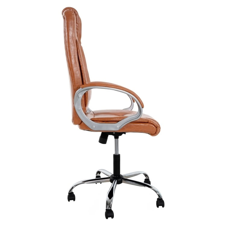 Adjustable Office Chair with Lumbar Support & 360° Swivel, Multiple Colors, Modern Style – Mesh Back / High Back Leather Options
