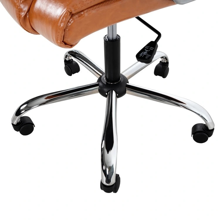 Adjustable Office Chair with Lumbar Support & 360° Swivel, Multiple Colors, Modern Style – Mesh Back / High Back Leather Options