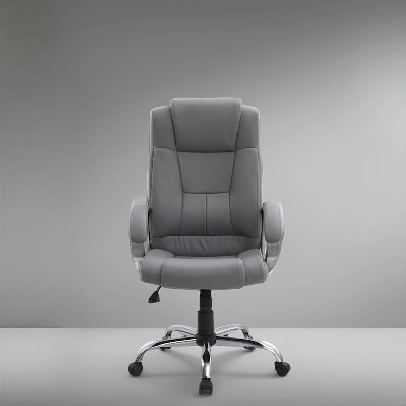 Adjustable Office Chair with Lumbar Support & 360° Swivel, Multiple Colors, Modern Style – Mesh Back / High Back Leather Options