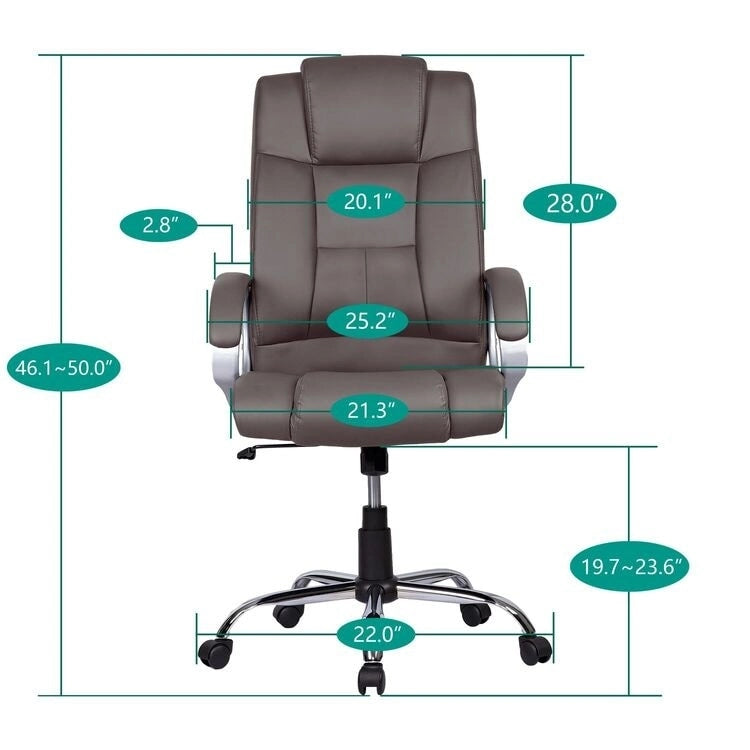 Adjustable Office Chair with Lumbar Support & 360° Swivel, Multiple Colors, Modern Style – Mesh Back / High Back Leather Options