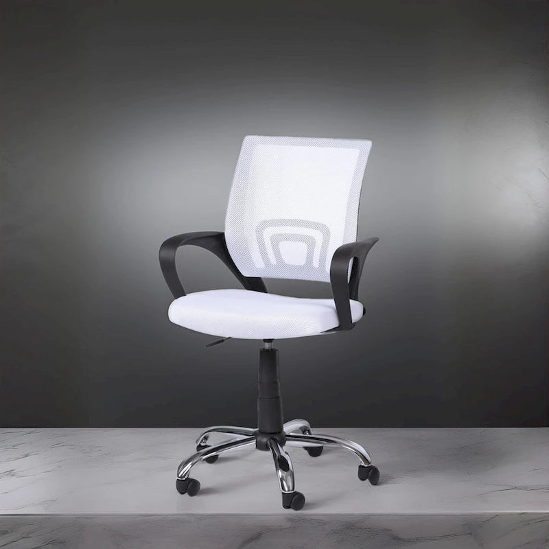 Adjustable Office Chair with Lumbar Support & 360° Swivel, Multiple Colors, Modern Style – Mesh Back / High Back Leather Options