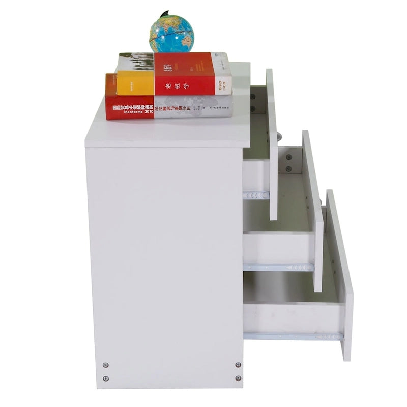 3-Drawer Dresser, White, Modern Style