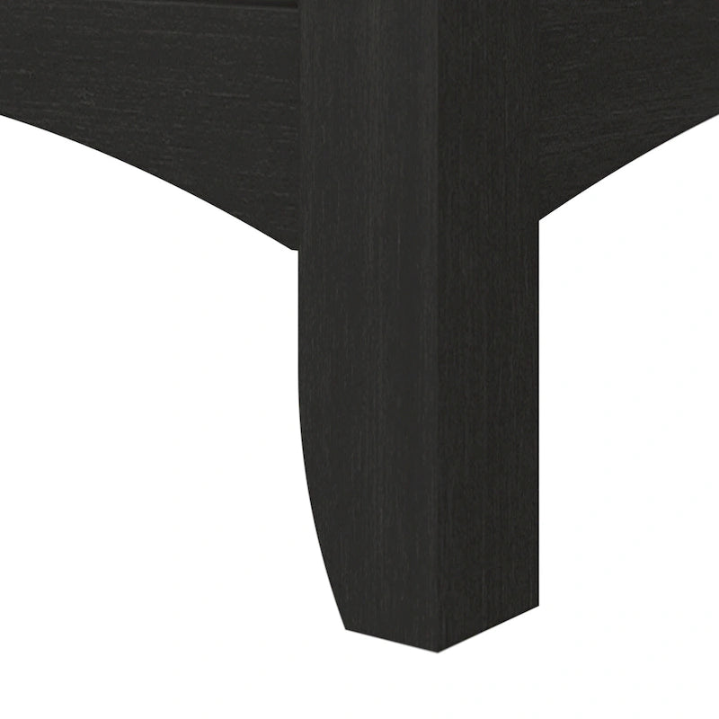 60W L-Shaped Corner Desk with Storage Cabinet & Drawer, Multiple Colors, Mission Style