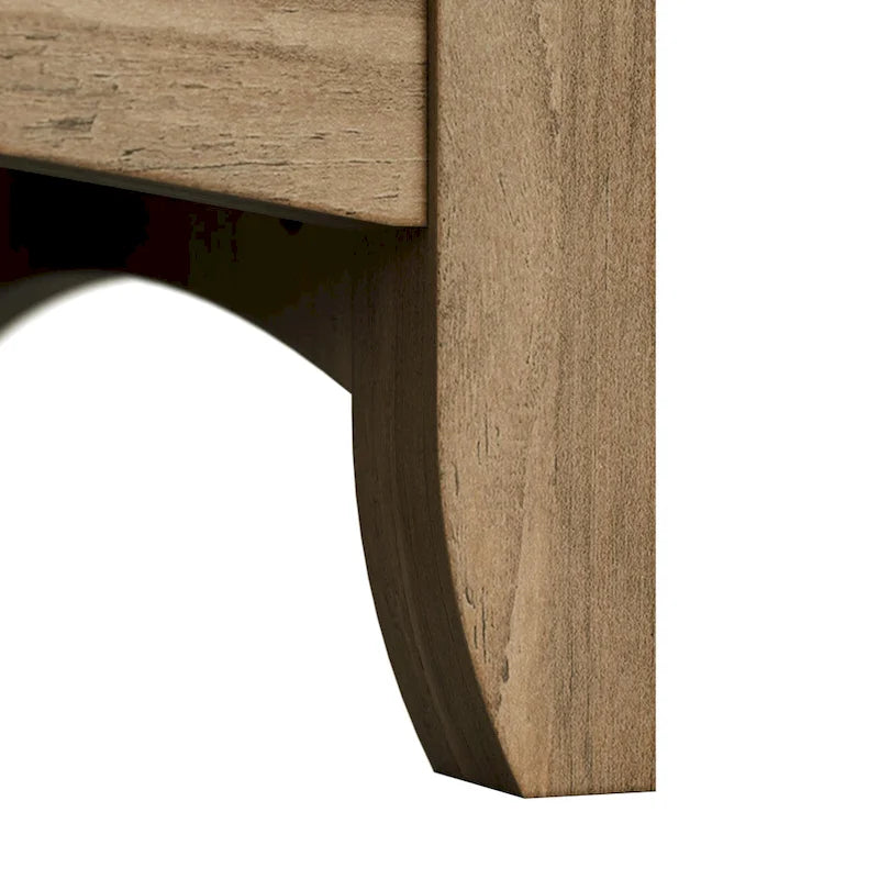 60W L-Shaped Corner Desk with Storage Cabinet & Drawer, Multiple Colors, Mission Style