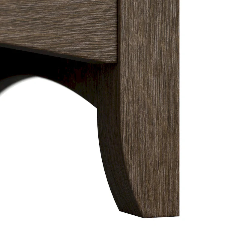 60W L-Shaped Corner Desk with Storage Cabinet & Drawer, Multiple Colors, Mission Style