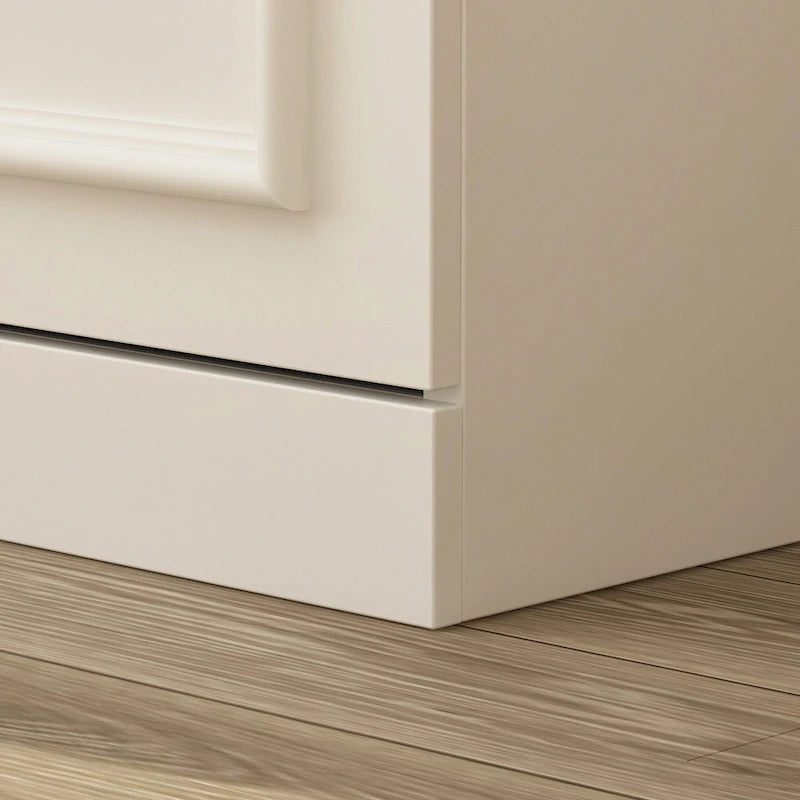 Modular Wardrobe Cabinet with Optional Glass Doors & Drawers, White, Modern Style – Multiple Width Options