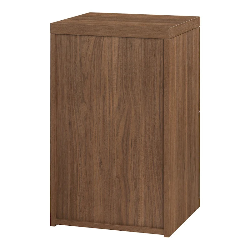 2-Drawer Vertical File Cabinet with Locking Top Drawer & Wood Grain Finish, Black / Espresso / Natural / White, Modern Style