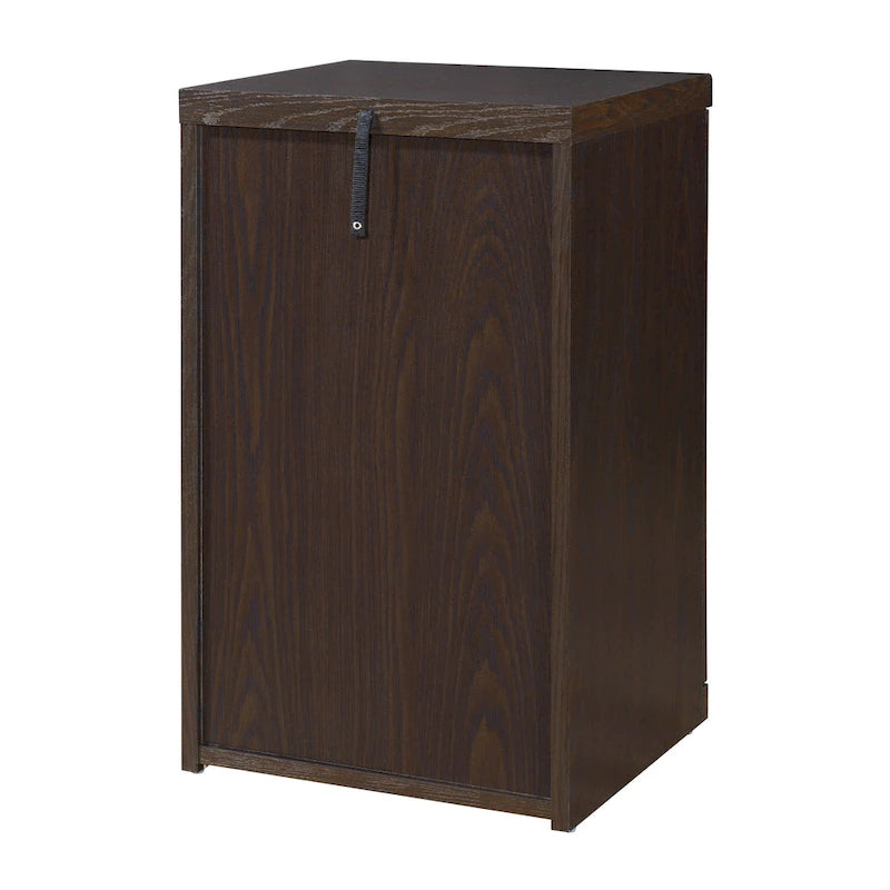 2-Drawer Vertical File Cabinet with Locking Top Drawer & Wood Grain Finish, Black / Espresso / Natural / White, Modern Style