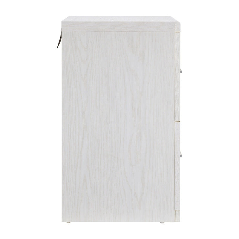 2-Drawer Vertical File Cabinet with Locking Top Drawer & Wood Grain Finish, Black / Espresso / Natural / White, Modern Style