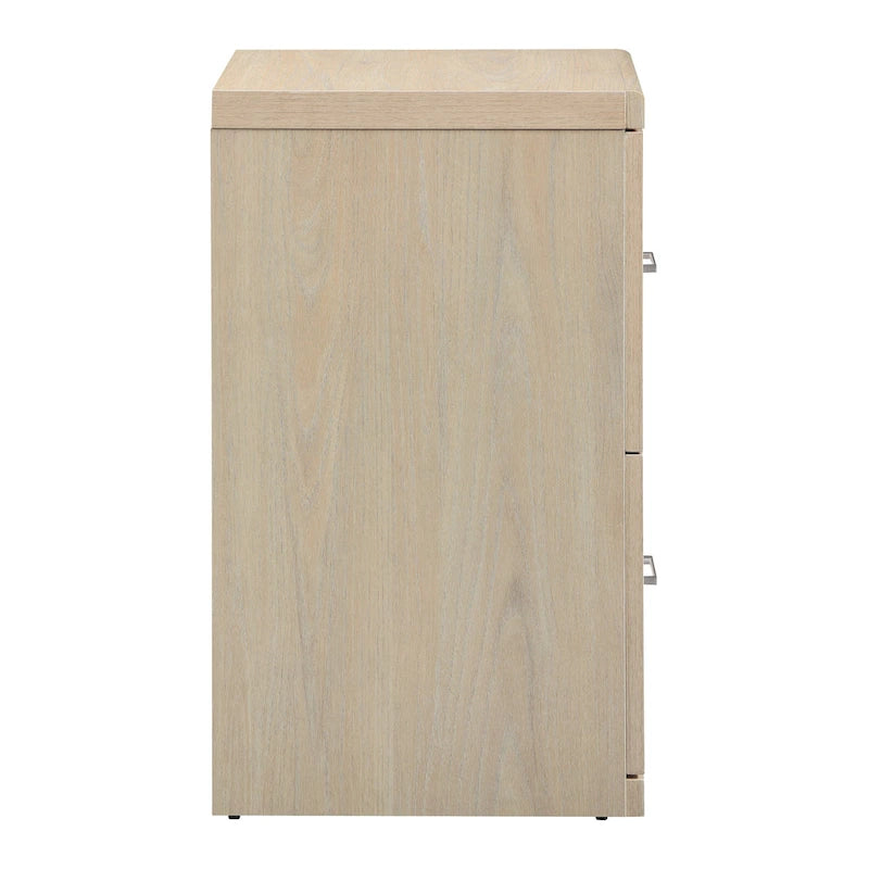 2-Drawer Vertical File Cabinet with Locking Top Drawer & Wood Grain Finish, Black / Espresso / Natural / White, Modern Style