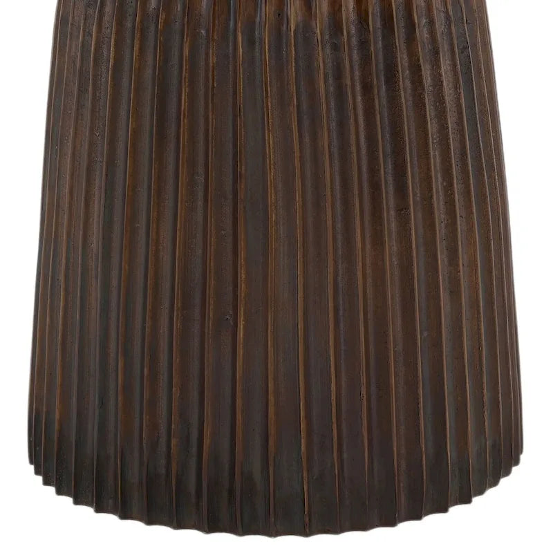 Round Cast Aluminum Bistro Table, Bronze, Vintage Style, Seats 2–3